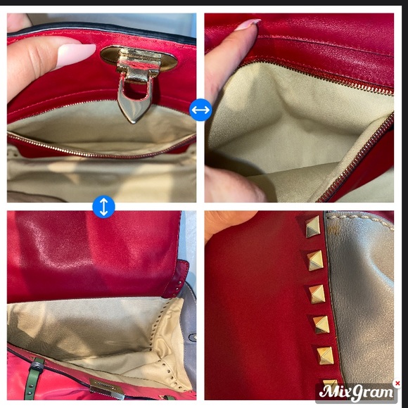 🎈Sold xtra pics valentino Colorblock Rockstud - Picture 6 of 16